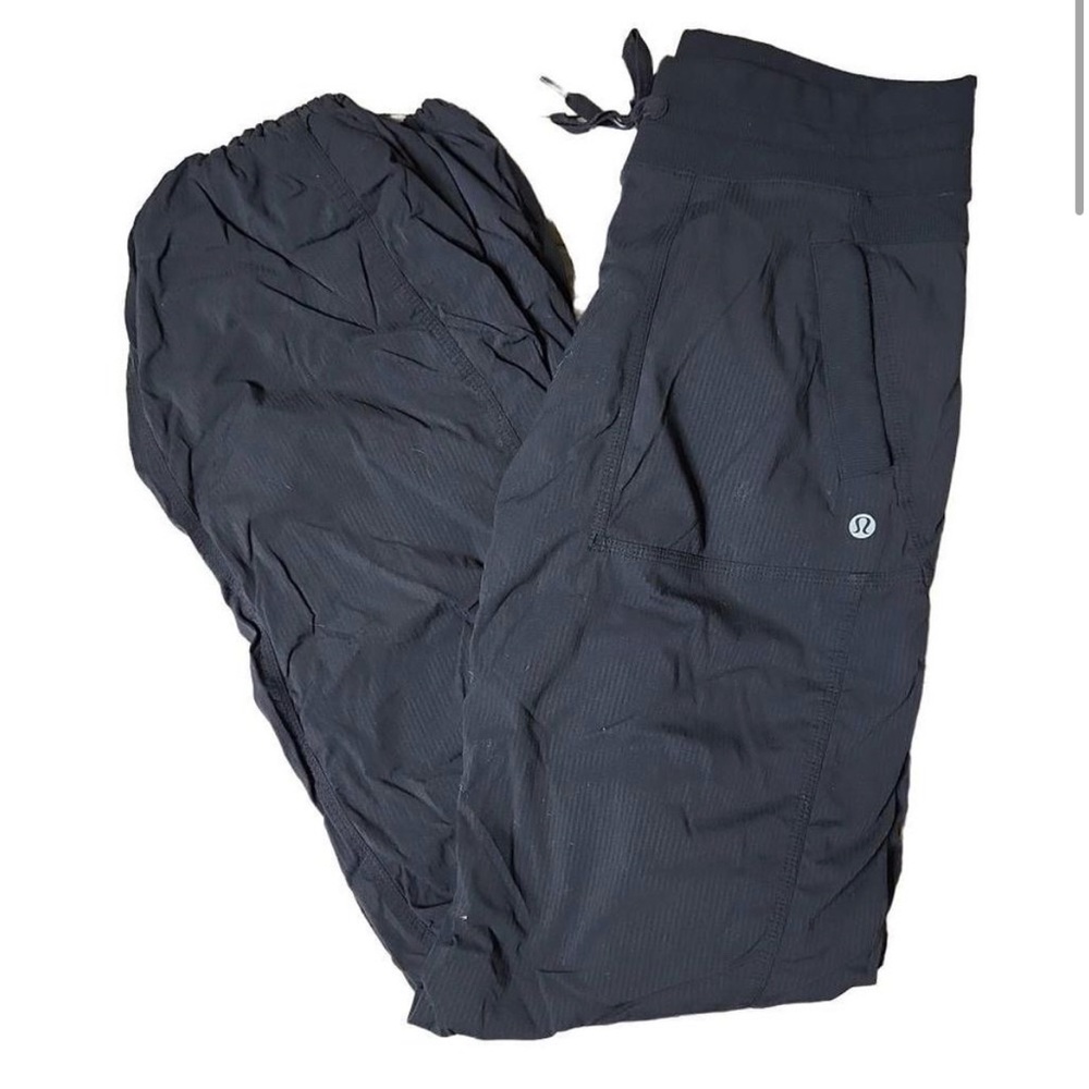 Lululemon dance studio pants lined 33" drawcord ankle cargo pants